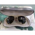 Original Ray-ban Stylish Sunglass Golden Frame Black Glass For Men With Free Exclusive Box - Sun Glass For Men - Sun Glass. 