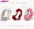 Ledis Women's Watch Fabric Strap Quartz Movement Fashionable Timepiece for Ladies.