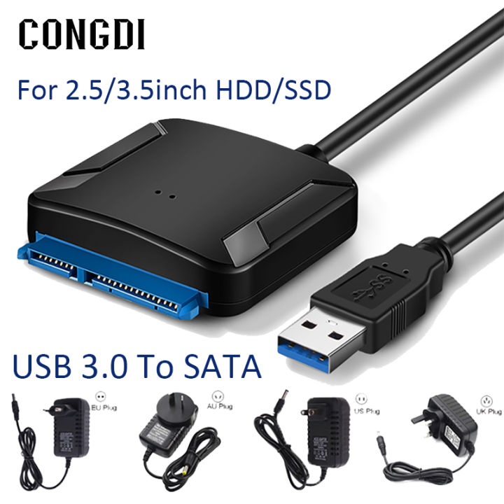 Sata 3 To USB 3.0 Adapter Cable SATA III Hard Drive Disk Converter For 2.5/3.5 inch External HDD SSD Adapter Laptop Accessories