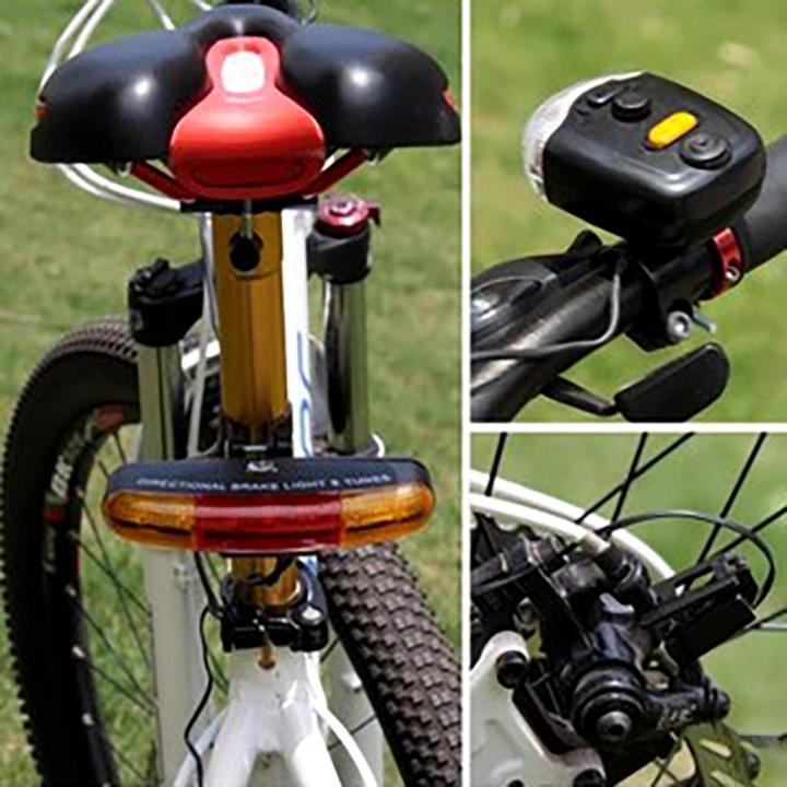 LED Bicycle Bike Turn Signal Directional Brake Light Lamp 8 sound Horn /XINGCHENG bicycle light
