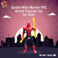 Spider-Man Marvel PVC Action Figure Toy For Kids Ages 4 and Up. 