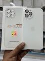AG Glass Shining Shockproof Phone Case with Camera Lens Film for iPhone 14, 13, 12, 11 Series.
