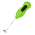 Stainless steel hand coffee mixer Drink frother with foamy coffee, milk, juice Runs on 2 AA size batteries. 
