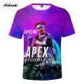 Popular Apex Legends Men 3D TShirts Women Short Sleeve T-shirt Boy/Girls TShirt Game Apex Legends Lifeline Summer Fashion Tops. 