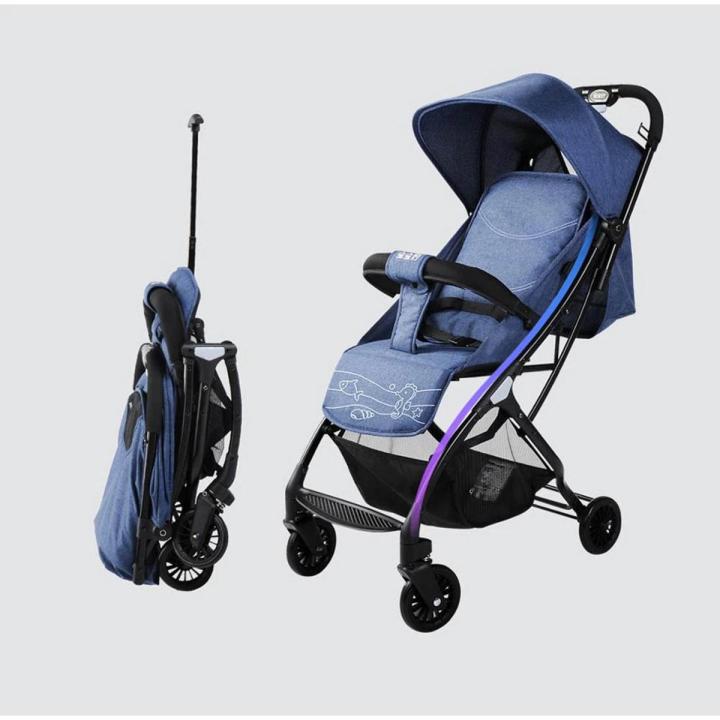 New Baby Luggage Stroller Pocket Prams BBH S1 Blue Daraz .bd