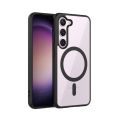 For Samsung Galaxy A16/A54/A55/A15/A26 / A17 / A56/ A36 Mobile Cover MagSafe Compatible Shockproof Transparent Slim Fit Wireless Charging supported Frosted Border Phone Back Case Mobile Cover.