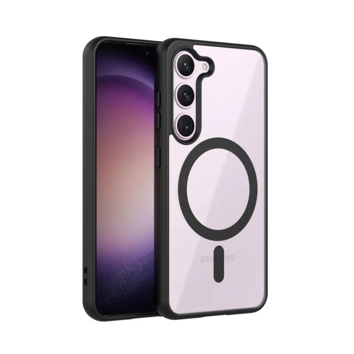 For%20Samsung%20Galaxy%20A16/A54/A55/A15/A26%20/%20A17%20/%20A56/%20A36%20Mobile%20Cover%20MagSafe%20Compatible%20Shockproof%20Transparent%20Slim%20Fit%20Wireless%20Charging%20supported%20Frosted%20Border%20Phone%20Back%20Case%20Mobile%20Cover%20-%20Image%204