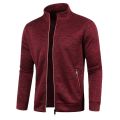 2022 Autumn Winter Men's Zipper Knit Long Sleeves Thin Cashmere Fashion Top Sweater Coat. 