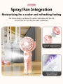 Portable Handheld Spray Fan,Water Spray Mist Fan,Student Dormitory Mini Fan,Outdoor Cooling Tools,Summer Supplies. 