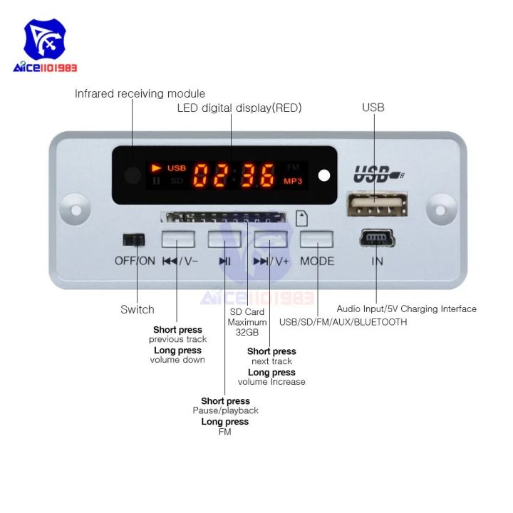 %E3%80%90Daily%20Necessities%20For%20Anyone%20Store%E3%80%91Car%20MP3%20Player%20Bluetooth%20Decoder%205V%202*3W%20Infrared%20Remote%20Control%20with%20LED%20Digit%20Display%20SD%20Slot%20USB%203%20Wires%20-%20Image%204