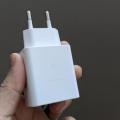 Sansung 45W PD Super Fast 2 Pin Charger 2.0 with Type C Data Cable from Type C.