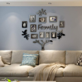 Acrylic 3D Family Photo Frame Wall Sticker Self-adhesive Tree Collage Living Room Bedroom DIY Art Home Decoration Accessories.