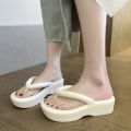 Zhao Lusi Kendall Jenner Flip-Flops Women's Summer Thick Bottom Height Increasing Non-Slip Sandals Internet CelebrityinsBeach Shoes.