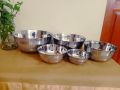 5-Piece Stainless Steel Bowl Set - This Set Includes Five Stainless Steel Bowls With A New Design And Non-Slip Feature. 