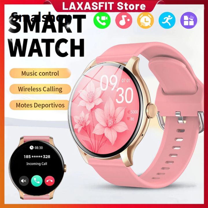 Smalshop LAXASFIT GT2 Pro Smart Watch 1.52 in HD AMOLED Screen Women's Smartwatch Bluetooth Call Blood Heart Rate Monitor Sport Fitness For Android Phone pk T2 Pro Active Watch