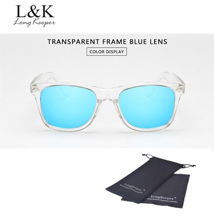 Long Keeper Sunglasses Women Polarized UV400 Men Night Vision Transparent Frame Eyewear Male Mirror Reflective Sun Glasses UV400