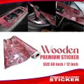 Glossy Wood Grain Self Adhesive Vinyl Film Sticker for All Car, Bike, Interior Design, Floor, Kitchen Furniture | Gloss Film Vinyl Sticker-60 inc/12inc.