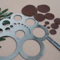 Leather Cutting Tool Corner Template for Leathercraft DIY Craft.