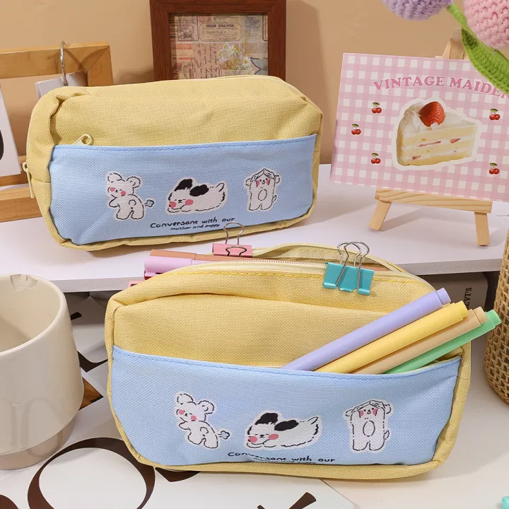 Puppy%20Print%20Zipper%20Pencil%20Bag%20Multi-function%20Stationery%20Case%20Storage%20Bag%20Heart%20Shaped%20Sticky%20Notes%20For%20Student%20School%20Supplies%20-%20Image%202