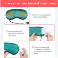 Comfortable Electric eye  Soothing USB rechargeable Adjustable Heated cooling eye masque pad Soft Portable Sleep  for SPA Travel Insomnia Computer work Eye fatigue. 