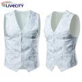 Business Waistcoat Sleeveless Plus Size Vintage Men Vest Coat.