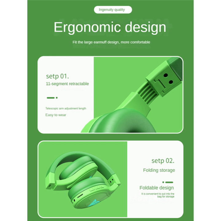 Bluetooth%20Headset%20Silicone%20with%2085DB%20Volume%20Limited%20Hearing%20Protection%20Headphones%20Without%20Microphone%20Green%20-%20Image%207