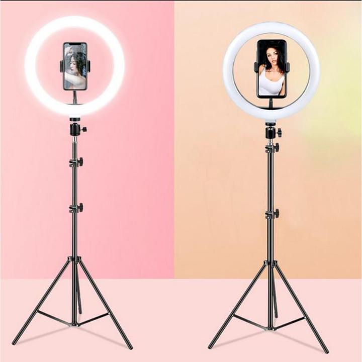 LED Ring Light 10-inch with Tripod Stand Selfie Ringlight Video Photpgra...