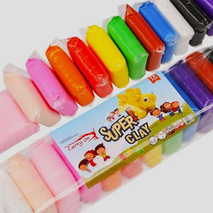 Toy Plasticine Polymer Clay 12 Colors/Set Fluffy Super Light Soft