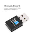 Mini USB Wifi Adapter 300Mbps Network Card USB2.0 Wi-fi Ethernet Wifi Dongle 802.11 n/g/b Laptop For Windows 7/8/10/11.