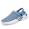 2022 cold sticky flip-flops plus size cross-border men's half slippers men's sandals student hole hole toe sandals beach shoes. 