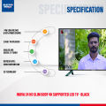 Inova 24 HD Slim Body 4k Supported LED TV - Black. 