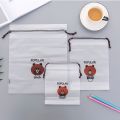 Drawstring Bag Cosmetic Storage Bag Pouch Bag Bear Transparent Travel Classification Bag Ziplock Bag.
