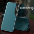 Phone Flip case Samsung Galaxy S10 Plus Clear Window View Smart Transparent PU Leather Stand Holder Phone case for Samsung S10 Plus Flip Back cover cases.