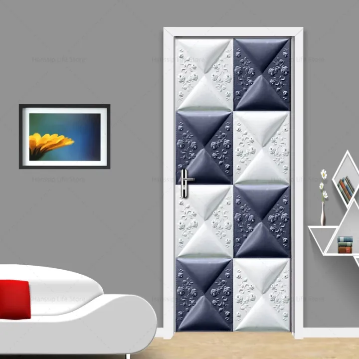 3D%20Geometric%20Door%20Stickers%20Home%20Decoration%20Black%20and%20White%20Abstract%20Lines%20Whole%20Door%20Mural%20Cover%20Self-adhesive%20Living%20Room%20-%20Image%204