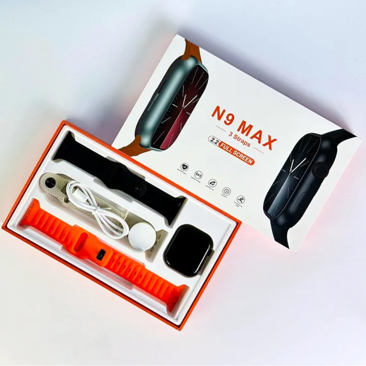 N9%20Max%20Smart%20Watch%202.2%20Full%20Screen%20With%203%20Strap%20-%20Image%203