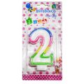 Happy Birthday Number Candle (2 Number ) 1 pc. 