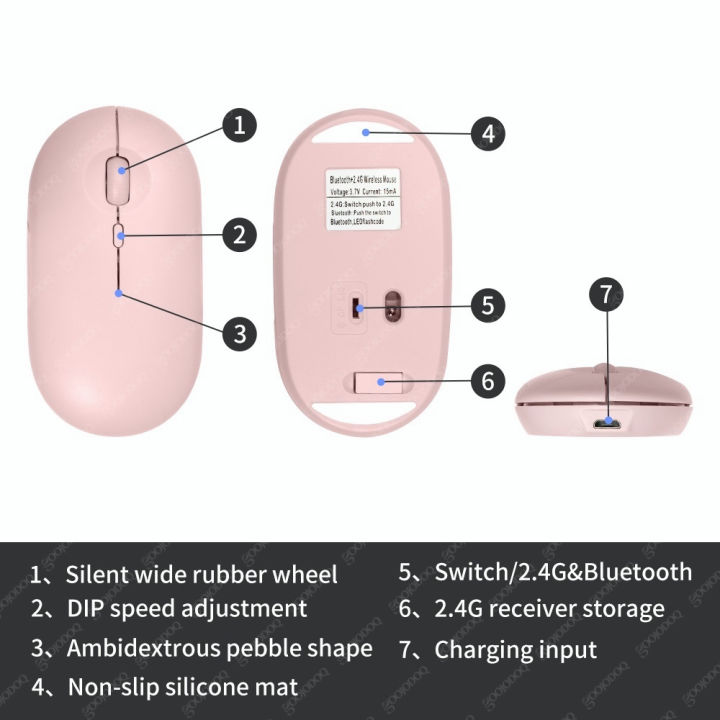 GOOJODOQ%20Mouse%20Wireless%20for%20laptop%20Bluetooth%20Rechargeable%20Silent%20Mouse%20for%20Tablet%20Phone%20Android%20-%20Image%205