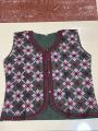 Elegant Embroidered Sleeveless Blouse Top for Girls - Floral/Geometric Pattern, Regular Fit. 