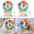 Kids Telling Learning Clock for Analog and Digital Teaching Clock Props for School Classrooms Luhuai CVC.