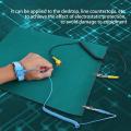 Anti Static Mat Electrostatic Discharge Anti-Static Wrist Strap Ground Wire Mat Set for CellPhone Repair.