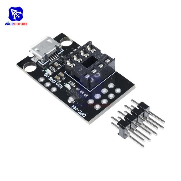 【Mary DAI Store】Programmer Pluggable Development Board ATTINY13A ATTINY25 ATTINY45 ATTINY85 USB Connector Module