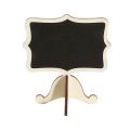 Individual 15 Pack Mini Chalkboards Place Cards with Easel Stand - Wood Rectangle Small Chalkboard Signs for Wedding, Birthday Parties, Table Numbers, Food Signs and Special Event Decoration.