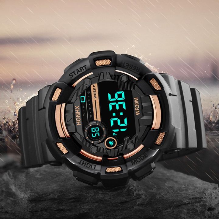 Men%20Multifunctional%20Electronic%20Watch%20Round%20Screen%20Stopwatch%20Life%20Waterproof%20Alarm%20Clock%20Night%20Light%20Watch%20-%20Image%204