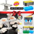 Double Head Dumpling Maker Machine and Bathroom Accessories Dishwasher Liquid Holder combo offer. 