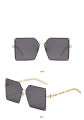 Women's Oversized Irregular Square Sunglasses Fashion Trend Casual Elegant Frame Female.
