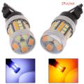 2Pcs 3157 LED Amber White Rear Turn Signal Parking High Power Light Bulbs. 