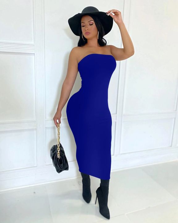 summer%20women's%20sexy%20sleeveless%20chest%20wrapped%20Long%20Beach%20Dress%20-%20Image%204