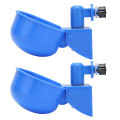 Automatic Chicken Waterer Kit, Anti Rust  2Pcs Automatic Chicken Water Cup for Poultry Farming. 