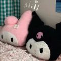 40cm Soft Kuromi My Melody Plush Toy Big Size Hug Pillow Cute Cartoon Doll Sofa Valentine Day Kawaii Girlfriend Birthday Present.
