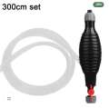 Portable Oil & Fuel Transfer Pump with 6feet Rubber pipe. 